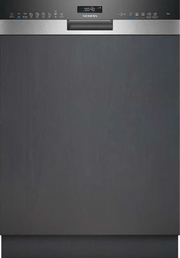Siemens SN55ES12CE Iq500 Lavastoviglie integrata parziale cm.60 - 14 coperti - frontale inox spazzolato
