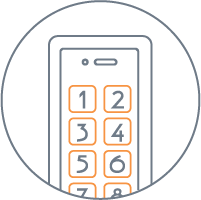 immagine dei tasti grandi presenti sui telefoni cordless Brondi