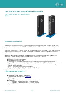 Volantino - i-tec i-tec USB 3.0/USB-C Dual HDMI Docking Station