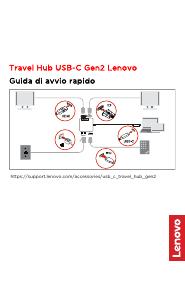 Manuale dell'utente - Lenovo Lenovo 4X91A30366 hub di interfaccia USB 2.0 Type-C Grigio