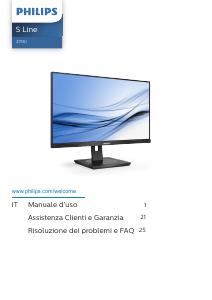 Manuale dell'utente - Philips Philips S Line 275S1AE/00 LED display 68,6 cm (27") 2560 x 1440 Pixel 2K Ultra HD LCD Nero