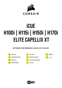 Manuale dell'utente - Corsair Corsair iCUE H150i ELITE CAPELLIX XT 360mm Radiator Liquid CPU Cooler (CW-9060070-WW)