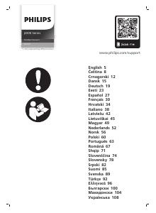 Important information manual - Philips Philips 2000 series XC2011/01 - Steelstofzuiger - LED (XC2011/01)