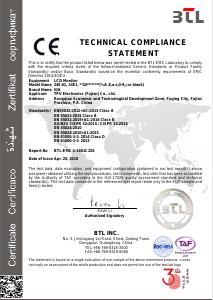 CE Certification - AOC AOC E1 24E1Q Monitor PC 60,5 cm (23.8") 1920 x 1080 Pixel Full HD LED Nero