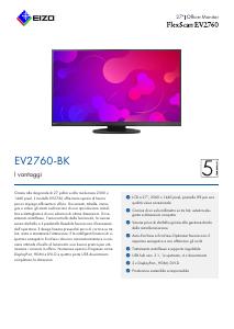 Volantino - EIZO Eizo Flexscan/27 Inch Widescreen/2560 x 1440/ Black (EV2760-BK)