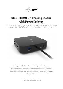 Manuale dell'utente - i-tec I - TEC i-tec USB-C HDMI DP Dock PD100W 2x LCD + (C31HDMIDPDOCKPD65)