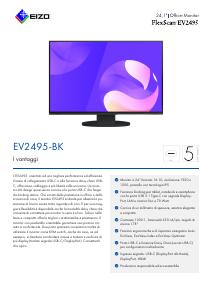 Volantino - EIZO EIZO FlexScan EV2495-BK LED display 61,2 cm (24.1") 1920 x 1200 Pixel WUXGA Nero