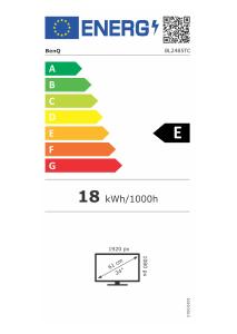 EU etichetta energetica - Benq Benq BL2485TC 60,5 cm (23.8") 1920 x 1080 Pixel Full HD LED Nero