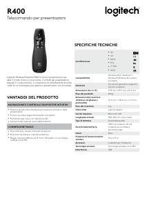 Volantino - Logitech R400 - WIRELESS PRESENTER R400 WIRELESS PRESENTER R400 - 910-001356 - 910-001356