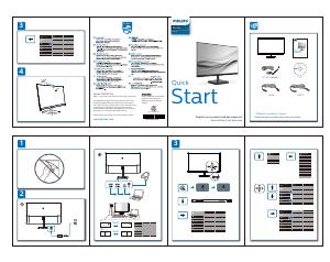 Quick Start Guide - Philips Philips C Line 276C8/00 Monitor PC 68,6 cm (27") 2560 x 1440 Pixel Quad HD LCD Nero