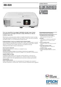Volantino - Epson EPSON VIDEOPROIETTORE EB-E20 XGA 3400 LUMEN, CONTR 15000:1, HDMI  TS
