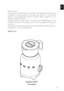 Manuale dell'utente - Smeg SMEG  Melkopschuimer MFF01RDEU Rood (MFF01RDEU)