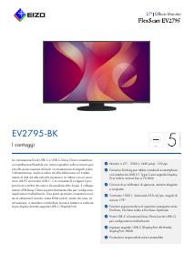 Volantino - EIZO EIZO FlexScan EV2795-BK LED display 68,6 cm (27") 2560 x 1440 Pixel Quad HD Nero