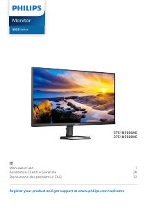 Manuale dell'utente - Philips 27 USB-C Monitor webcam e microfono integrati Regolabile ergonomicamente Hub USB HDMI Display Port Adaptive sync 1ms 75Hz