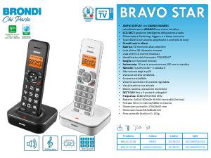 Volantino - Brondi Brondi Bravo Star Telefono DECT Identificatore di chiamata Nero