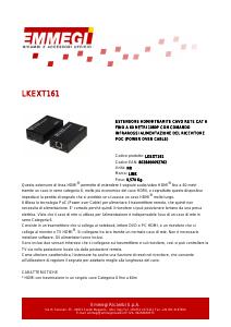 Volantino - Link Accessori EXTENDER HDMI TRAMITE CAVO RETE CAT 5/6 FINO 60MT INFR.TELEC. POC