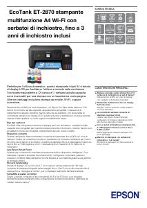 Volantino - Epson Epson EcoTank ET-2870 A4 multifunctionele Wi-Fi-printer (C11CJ66421)