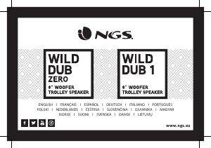 Manuale dell'utente - NGS NGS Wild Dub 1 Premium  Party Speaker - 300W Dubbele 8" Woofer Speaker - USB - Micro SD - Bluetooth (TWS) - Aux In - Zwart (WILDDUB1)