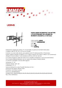 Volantino - Link Accessori Link Accessori LKBR45 Supporto TV a parete 2,54 m (100") Nero