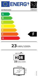 EU etichetta energetica - LG LG LCD 29BN650-B 29" black UltraWide (29BN650-B)