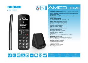 Volantino - Brondi Brondi Amico Home 4,5 cm (1.77") 90 g Nero Telefono di livello base