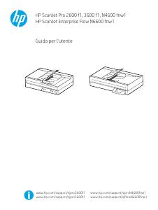 Manuale dell'utente - HP HP Printing & Computing HP ScanJet Pro 2600 f1 Scanner (20G05A#B19)