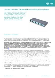 Volantino - i-tec i-tec USB 3.0 / USB-C 5K Universal Dual Display Docking Station - CADUAL4KDOCK