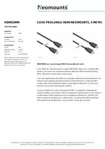 Volantino - Neomounts Neomounts by Newstar Cavo prolunga HDMI , 5 metri