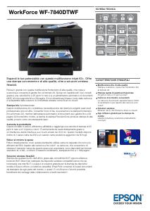 Volantino - Epson EPSON MULTIF. INK A3 COLORE, WF-7840DTWF, 12PPM, FRONTE/RETRO, USB/LAN/WIFI, 4 IN 1