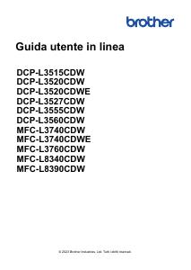 Manuale dell'utente - Brother MF LAS COL A4 WIFI LAN F/R 26PPM BROTHER DCPL3560CDW 512M ADF DUPLEX