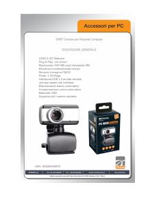 Volantino - Xtreme Xtreme 33857 webcam 2 MP 640 x 480 Pixel USB 2.0 Nero, Grigio