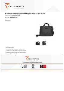 Volantino - Techmade Techmade Borsa per Notebook Nylon fino a 15.6" Nero