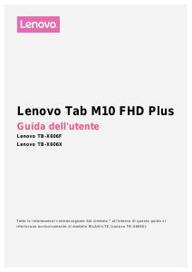 Manuale dell'utente - Lenovo Lenovo Tab M10 FHD Plus 4G LTE 128 GB 26,2 cm (10.3") Mediatek 4 GB Wi-Fi 5 (802.11ac) Android 9.0 Grigio