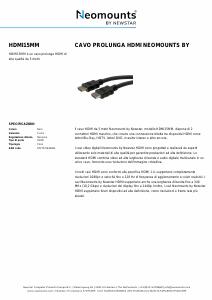 Volantino - Neomounts Neomounts by Newstar Cavo prolunga HDMI , 5 metri