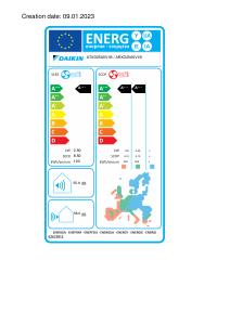 EU etichetta energetica - Daikin U. EST. MONO ESSENCE 9000 BTU A+++A+++