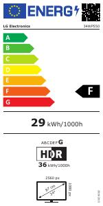 EU etichetta energetica - LG 34WP550