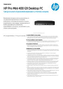 Volantino - HP PC I5 8GB 256SSD W11P DG DM I5-12500T 400 G9 DESKTOP MINI 12GEN