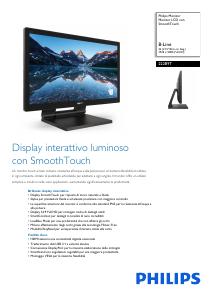 Volantino - Philips Philips Monitor LCD con SmoothTouch 222B9T/00