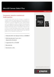 Volantino - Kingston Technology Kingston SDCS2/512GB, 512GB microSDXC Canvas Select Plus 100R A1 C10 Card + Adapter (SDCS2/512GB)