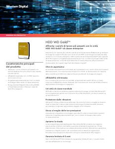 Volantino - Western Digital WD Gold 18TB HDD 7200rpm 6Gb/s sATA 512MB cache 3.5inch intern RoHS compliant Enterprise Bulk (WD181KRYZ)