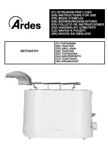 Manuale dell'utente - Ardes Ardes ARTOAST01 tostapane 7 2 fetta/e 750 W Bianco - (ARD ARTOAST01 TOSTAPANE 2FET 700W)