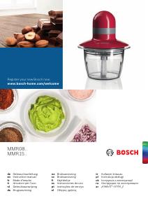 Manuale dell'utente - Bosch TRITATUTTO 400W +DISCO EMULSIONANTE 0,8LT.