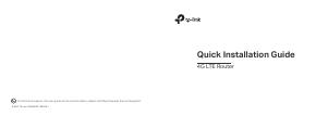 Manuale dell'utente - TP-LINK TP-LINK TL-MR100 router wireless Fast Ethernet Banda singola (2.4 GHz) 3G 4G Nero