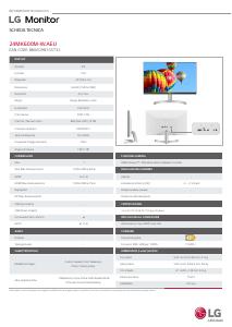 Volantino - LG LG 24MK600M-W Monitor Full HD 24" IPS 75Hz Silver - (LG 24MK600M-WB.AEU MONITOR 24 FHD WHT)