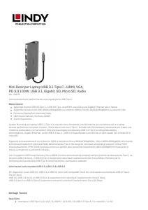 Volantino - Lindy CONVERTER USB 3.1 TIPO C