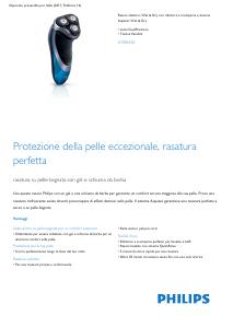 Retail Trade Leaflet - Philips RASOIO 3T RIC AQUA TOUCH WET DRY C/TRIMMER ED AST