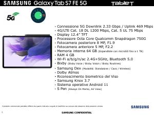Volantino - Samsung TABLET 5G  S7FE 12,4"FHD+ 4/64GB SPEN