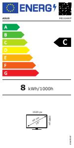 EU etichetta energetica - ASUS ASUS MONITOR PORTATILE 15,6 LED TN 16:9 11 MS 200 CDM USB-C/MICRO-HDMI
