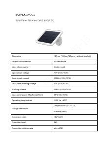Volantino - Imou Imou Cell Go Solar Kit beveiligingscamera (Imou-KIT/IPC-B32P/FSP12)