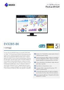 Volantino - EIZO EIZO FlexScan EV3285-BK LED display 80 cm (31.5") 3840 x 2160 Pixel 4K Ultra HD Nero